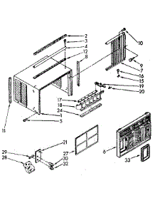Cabinet Parts parts for Kenmore Heat Pump System 106.8760552 (1068760552, 106 8760552) from AppliancePartsPros.com