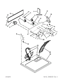 Top And Console Parts parts for Kenmore Dryer 110.61202013 (11061202013, 110 61202013) from AppliancePartsPros.com