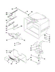 Freezer Liner Parts parts for Kenmore Refrigerator 106.72003011 (10672003011, 106 72003011) from AppliancePartsPros.com