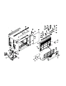 Cabinet Parts parts for Kenmore Heat Pump System 106.69960 (10669960, 106 69960) from AppliancePartsPros.com