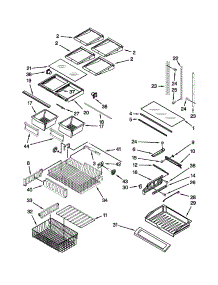 Shelf Parts parts for Kenmore Refrigerator 106.72013017 (10672013017, 106 72013017) from AppliancePartsPros.com