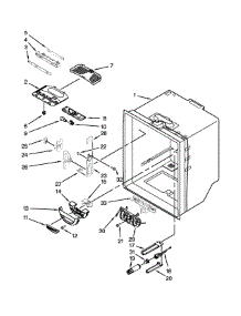 Refrigerator Liner Parts parts for Kenmore Refrigerator 106.72002015 (10672002015, 106 72002015) from AppliancePartsPros.com