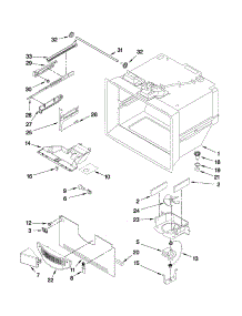 Freezer Liner Parts parts for Kenmore Refrigerator 106.72003012 (10672003012, 106 72003012) from AppliancePartsPros.com