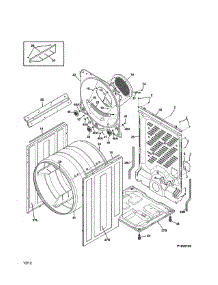 Cabinet / Drum parts for Kenmore Dryer 417.88022000 (41788022000, 417 88022000) from AppliancePartsPros.com