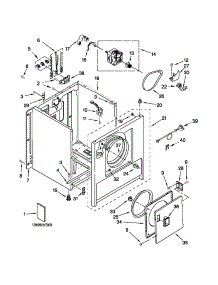 Cabinet Parts parts for Kenmore Dryer 110.C60022011 (110C60022011, 110 C60022011) from AppliancePartsPros.com