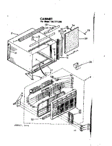 Cabinet Parts parts for Kenmore Heat Pump System 106.7771290 (1067771290, 106 7771290) from AppliancePartsPros.com