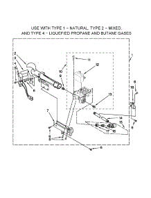 Burner Assembly parts for Kenmore Dryer 110.70012003 (11070012003, 110 70012003) from AppliancePartsPros.com