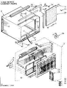 Cabinet Parts parts for Kenmore Heat Pump System 106.7791140 (1067791140, 106 7791140) from AppliancePartsPros.com