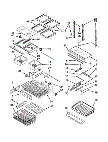 Shelf Parts parts for Kenmore Refrigerator 106.72003018 (10672003018, 106 72003018) from AppliancePartsPros.com