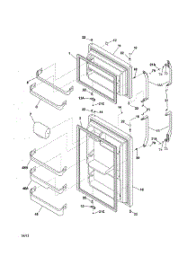 Door parts for Kenmore Refrigerator 253.68893014 (25368893014, 253 68893014) from AppliancePartsPros.com