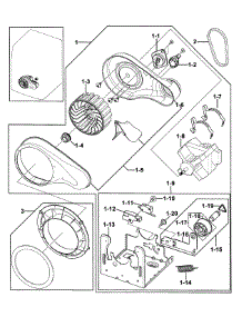 Motor Assy parts for Kenmore Dryer 402.99032010 (40299032010, 402 99032010) from AppliancePartsPros.com