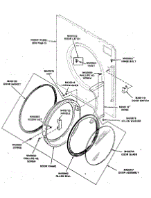 Loading Door And Door Switch parts for Kenmore Dryer 999.L30XG (999L30XG, 999 L30XG) from AppliancePartsPros.com