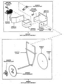 Air Flow Switch Assembly parts for Kenmore Dryer 99937EG from AppliancePartsPros.com