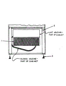 Btm. Frnt. Of Cabinet W / Lint Door Removed parts for Kenmore Dryer 761ID51.4G from AppliancePartsPros.com