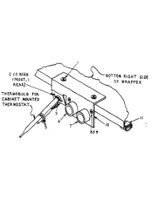 Temperature Controls Under Cylinder parts for Kenmore Dryer 761ID51.4G from AppliancePartsPros.com