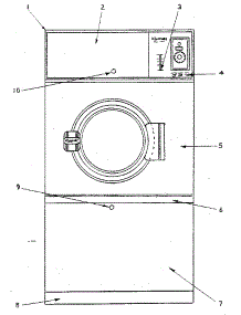 Cabinet Front parts for Kenmore Dryer 761ID51.4G from AppliancePartsPros.com