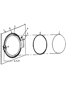 Main Door Assembly parts for Kenmore Dryer 761ID51.4G from AppliancePartsPros.com