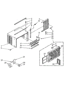 Cabinet parts for Kenmore Heat Pump System 106.8760785 (1068760785, 106 8760785) from AppliancePartsPros.com