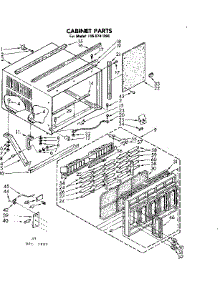 Cabinet Parts parts for Kenmore Heat Pump System 106.8741890 (1068741890, 106 8741890) from AppliancePartsPros.com