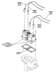 Glow Bar Gas Valve Breakdown parts for Kenmore Dryer 99937CG from AppliancePartsPros.com