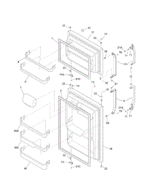 Doors parts for Kenmore Refrigerator 253.78892015 (25378892015, 253 78892015) from AppliancePartsPros.com