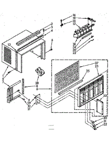 Cabinet parts for Kenmore Heat Pump System 106.8710680 (1068710680, 106 8710680) from AppliancePartsPros.com