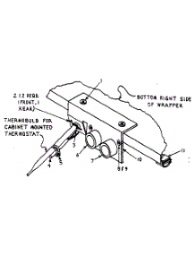 Temperature Controls Under Cylinder parts for Kenmore Dryer 761ID26.3V from AppliancePartsPros.com