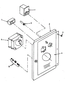 Wiring Box Door parts for Kenmore Dryer 761ID26.3V from AppliancePartsPros.com