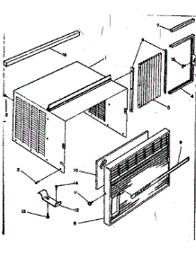 Cabinet And Front Parts parts for Kenmore Heat Pump System 253.63100 (25363100, 253 63100) from AppliancePartsPros.com