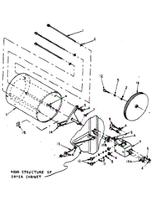 Cylinder, Trunnion & Bearing Assembly parts for Kenmore Dryer 761ID31.4V from AppliancePartsPros.com