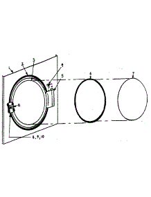 Main Door Assembly parts for Kenmore Dryer 761ID31.4V from AppliancePartsPros.com