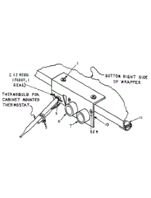Temperature Controls Under Cylinder parts for Kenmore Dryer 761ID31.3G from AppliancePartsPros.com