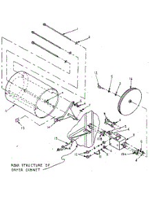 Cylinder, Trunnion & Bearing parts for Kenmore Dryer 761ID31.4G from AppliancePartsPros.com