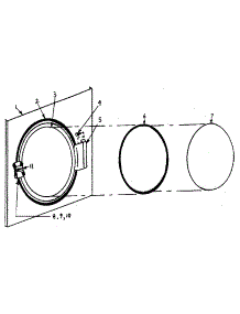 Main Door Assembly parts for Kenmore Dryer 761ID31.4G from AppliancePartsPros.com