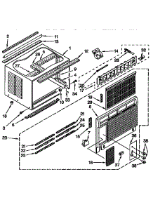 Cabinet Parts parts for Kenmore Heat Pump System 106.9741970 (1069741970, 106 9741970) from AppliancePartsPros.com