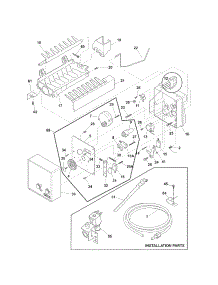 Ice Maker parts for Kenmore Refrigerator 253.78894015 (25378894015, 253 78894015) from AppliancePartsPros.com
