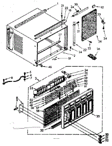 Cabinet Parts parts for Kenmore Heat Pump System 106.8711180 (1068711180, 106 8711180) from AppliancePartsPros.com