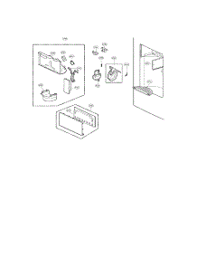 Dispenser Parts parts for Kenmore Refrigerator 795.72034112 (79572034112, 795 72034112) from AppliancePartsPros.com