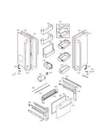Door Parts parts for Kenmore Refrigerator 795.72034112 (79572034112, 795 72034112) from AppliancePartsPros.com