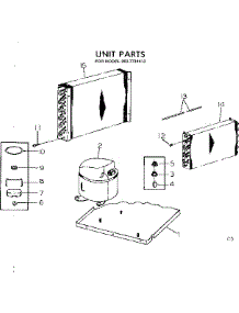 Unit Parts parts for Kenmore Heat Pump System 253.7781412 (2537781412, 253 7781412) from AppliancePartsPros.com