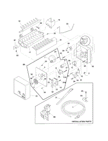 Ice Maker parts for Kenmore Refrigerator 253.78894014 (25378894014, 253 78894014) from AppliancePartsPros.com