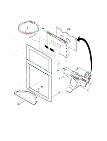 Controls / Ice Dispenser parts for Kenmore Refrigerator 253.70319213 (25370319213, 253 70319213) from AppliancePartsPros.com