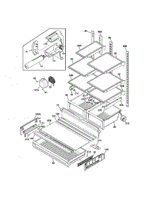 Shelves parts for Kenmore Refrigerator 253.70319213 (25370319213, 253 70319213) from AppliancePartsPros.com