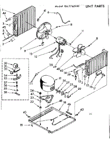 Unit Parts parts for Kenmore Heat Pump System 106.7760980 (1067760980, 106 7760980) from AppliancePartsPros.com