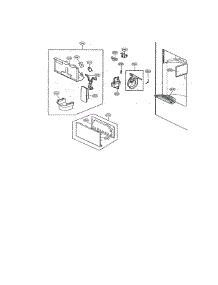 Dispenser Parts parts for Kenmore Refrigerator 795.70322310 (79570322310, 795 70322310) from AppliancePartsPros.com