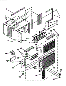 Cabinet parts for Kenmore Heat Pump System 106.9721290 (1069721290, 106 9721290) from AppliancePartsPros.com