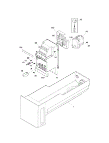 Ice Container parts for Kenmore Refrigerator 253.70313212 (25370313212, 253 70313212) from AppliancePartsPros.com