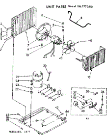 Unit Parts parts for Kenmore Heat Pump System 106.7770510 (1067770510, 106 7770510) from AppliancePartsPros.com