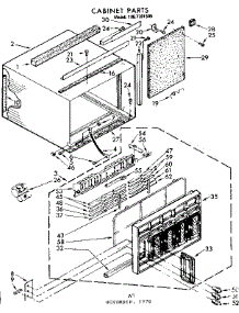 Cabinet Parts parts for Kenmore Heat Pump System 106.7791590 (1067791590, 106 7791590) from AppliancePartsPros.com