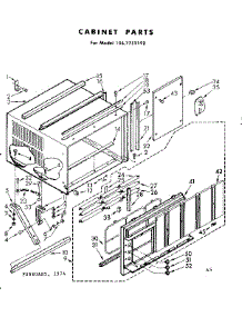 Cabinet Parts parts for Kenmore Heat Pump System 106.7752190 (1067752190, 106 7752190) from AppliancePartsPros.com